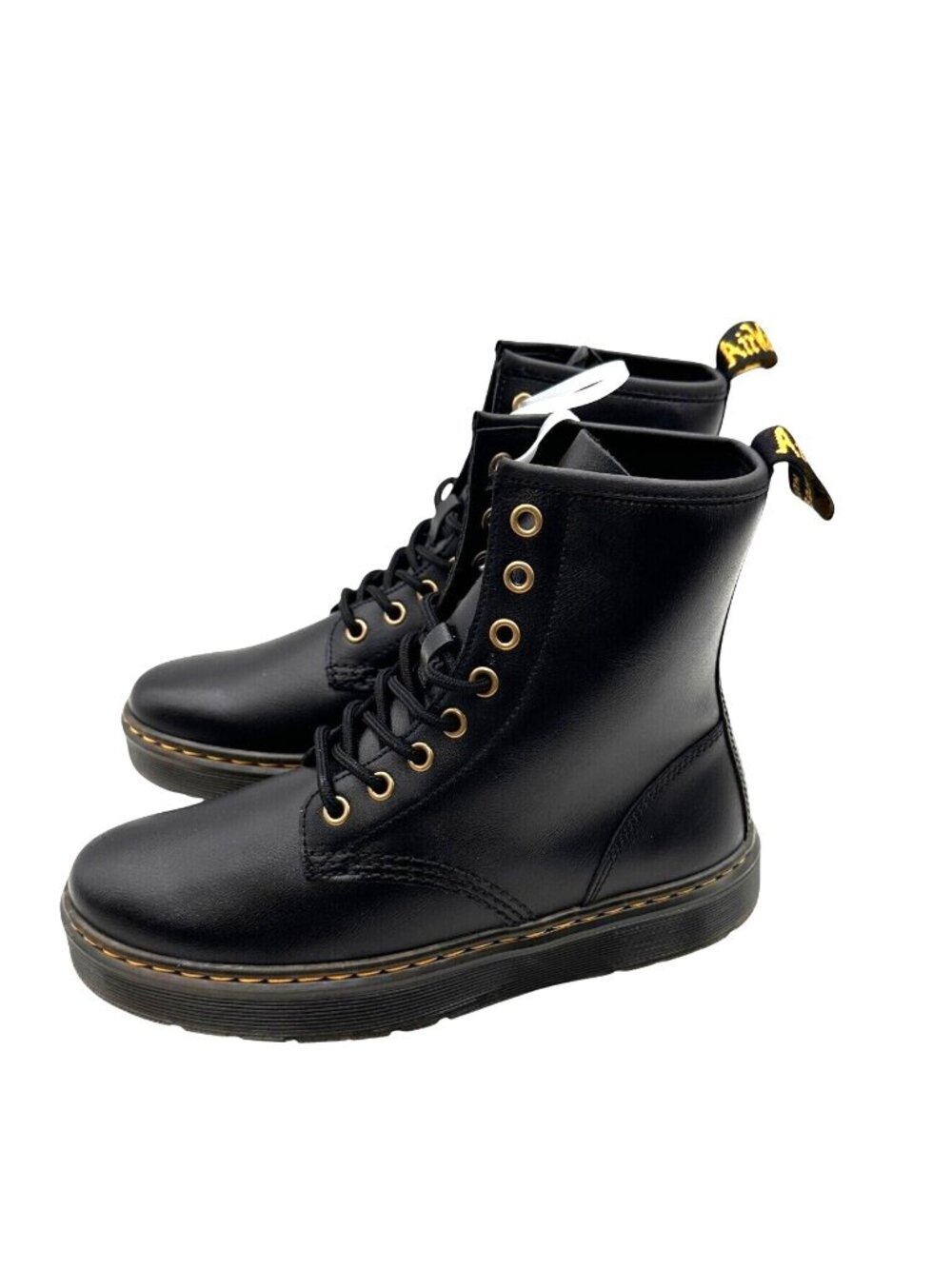 Dr Martens Size 7 Teen Girls Zavala Combat LaceUp Punk Platform Ankle Boot Black - Picture 6 of 8